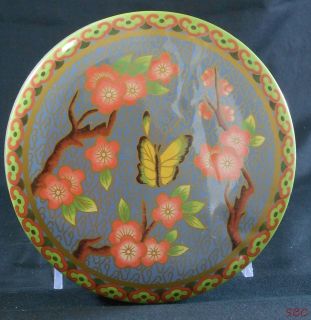 Vtg Daher Decorated Ware Tin Collectible Trinket Box England Floral 