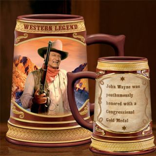   WESTERN HERO Cheers To A Legend Collection 24 oz Porcelain BEER STEIN