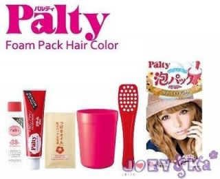 Dariya Palty Bubble Hair Dye Color Foam Pack Easy & Fun 1 Box (Creamy 