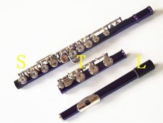 New Color 17 open hole Purple flute + E Key +Case