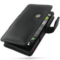 BLK PDair Leather Book Case fit Motorola DROID X MB810