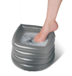  Portable Foot Bath With Hand Air Pump Relax Tired Feet 2062