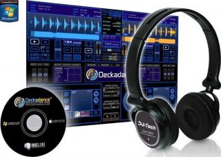 DJ Tech DJH555 USB Headphones With Soundcard