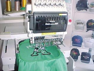 Toyota commercial embroidery machine 850 with cap system 12 needle