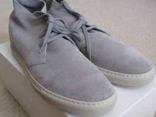 NEW COMMON PROJECTS CHUKKA BOOT Light Grey Suede 43 EU