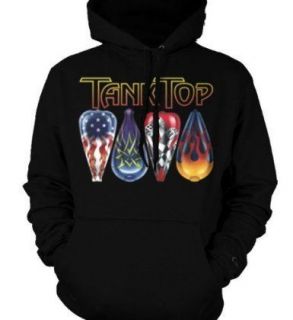 Tank Top Motorcycle Sweatshirt Gas Flaming USA Flag Crown Pullover 