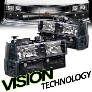   C10 Full Size Pickup/SUV Composite Type Blk Head Lights+Signal Lamps