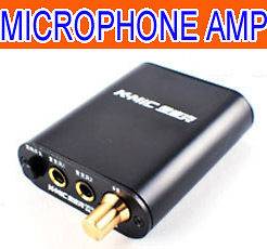 Black Microphone MIC Mixer Amplifier amp for PC chat record music UK