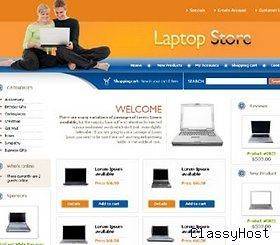 ZenCart Laptop Computer Software Store Website For Sale