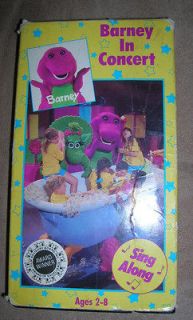   & FRIENDS BLACK VHS CHILDRENS VIDEO TAPE 1991 BARNEY IN CONCERT
