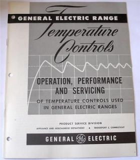 General Electric Range Temperature Controls Operation,