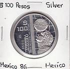 Mexico 1986 200 Pesos Copa Mundial Futbol Coin
