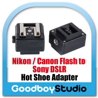   Shoe Converter Adapter for Canon Nikon Flash to Sony Minolta Camera
