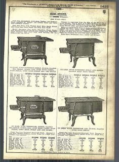 1921   22 AD Simmons Wilson Wood Burning Cook Stove Cast Ranges
