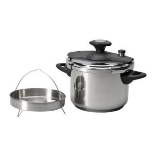 IKEA DILLKOTT Pressure cooker, stainless steel NEW WITH STEAM TRAY NEW 