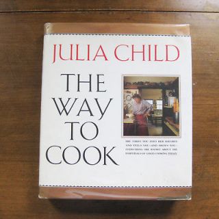 SIGNED Julia Child the way to cook HCDJ 1st/1st 1989 VG cooking french