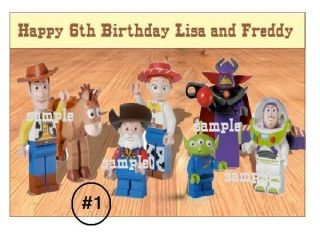Lego Toy Story Edible Cake/Cupcake/C​ookie Toppers