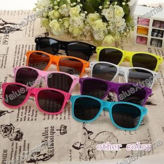   Colorful Frame Wayfarer Vintage Retro Trendy Cool Sunglasses Unisex