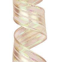 New 5/8 Corsage Ribbon Ivory/Opal, Florist Supplies 2 yards, Ivory 