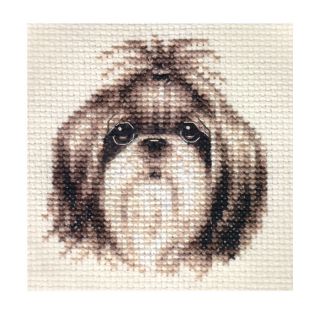   TZU puppy, dog ~ Full counted cross stitch kit, with all materials
