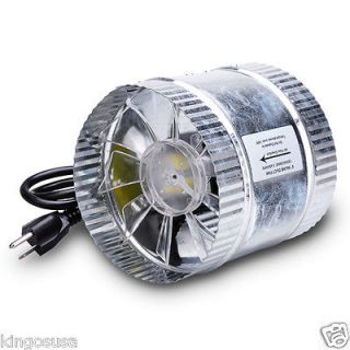 Inline Duct Booster Fan 160 CFM 6 Inch Cooling Vent Hydroponics