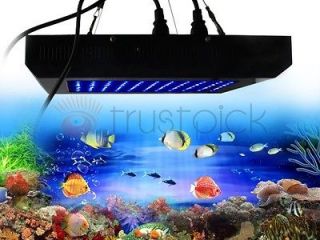 120W Aquarium Coral Reef Tank White Blue LED Grow Light  BLACK 