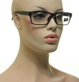 New Cool Fashion Nerd Glasses Rectangle Black & Clear Frame Lens 