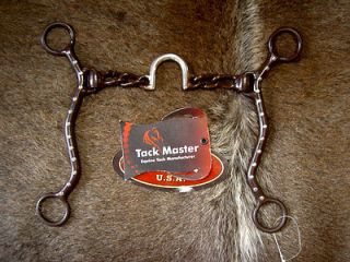   Brown Sweet Iron Dots Horse Correction Bit 5 Mouth Chain Tack Equine