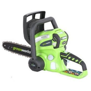 Greenworks 40V Cordless 12 in Li Ion Chain Saw (Tool Only) 20082 NEW