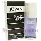 JOVAN BLACK MUSK   COTY Men 3.0 oz Cologne Spray * NEW IN BOX *