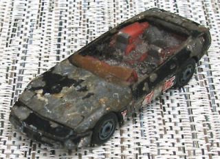 1987 HW black 80s CORVETTE crashed trashed played withhard Hot 