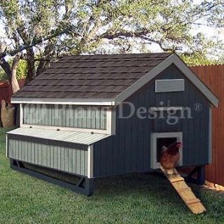 x6 Gable Chicken / Hen House / Coop Plans, 90506MG