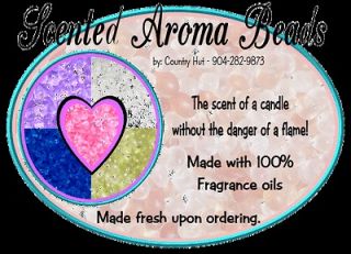 AROMA BEADS + Fragrance oil   U pk from 25 scents (P