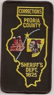Peoria County Sheriffs Dept Correction Illinois patch NEW