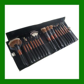 Deluxe Cosmetic Brush fiber Pouch 18 Makeup Brushes set