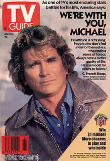 Michael Landon 1991 TV Guide Cover Refrigerator / Tool Box Magnet