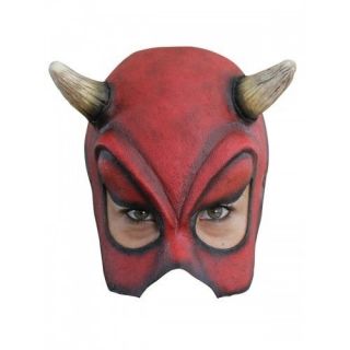 Half Mask Sexy Devil Halloween Costume Fancy Dress Scary Realistic