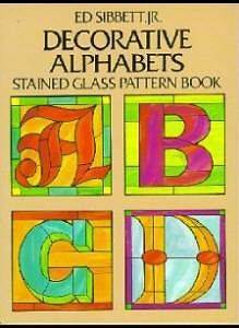 Stained Glass Supplies DECORATIVE ALPHABET Pattern Book
