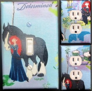   Merida light switch outlet covers wall plate kid decor custom made