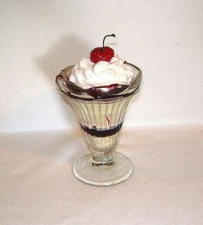 Fake Food Soda Fountain/Ice Cream Parlor Strawberry Cheesecake Sundae