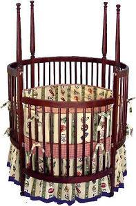 Nursery Baby Poster Round Crib Furniture Plans / DIY