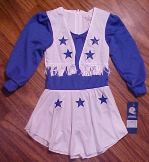   Cowboys Girls CHEERLEADER Outfit Dress Halloween Costume Sz 2T   XL