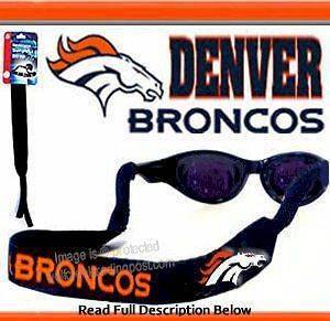   BRONCOS STRAP for SUNGLASSES OR READING GLASSES   NFL CROAKIES   SALE