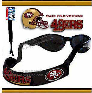   49ERS STRAP for SUNGLASSES OR READING GLASSES   NFL CROAKIES SALE