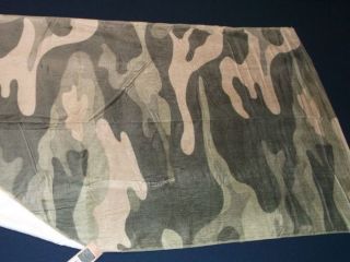 OLD NAVY CAMO BEACH TOWEL WOODLAND GREEN CAMOUFLAGE