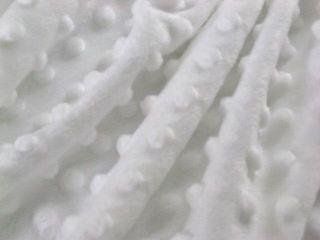   MINKY CUDDLE DIMPLE DOT CHENILLE SEW CRAFT BABY QUILT FABRIC 60 BTY