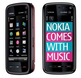 New Unlocked Nokia 5800 XpressMusic PDA GSM GPS Cell Phone Black&Red