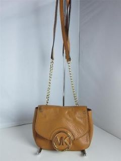     Leather Fulton Smal Crossbody Handbag Peanut Brown Retail $138.00
