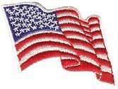 Girl Boy Cub Waving AMERICAN FLAG Patches Crests Badges SCOUT GUIDE 