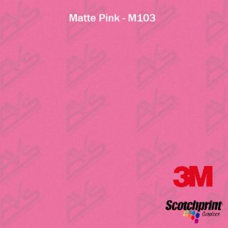 3M 1080 Matte Pink Vinyl Car Wrap Decal Film Sheet 4in x 6in SAMPLE